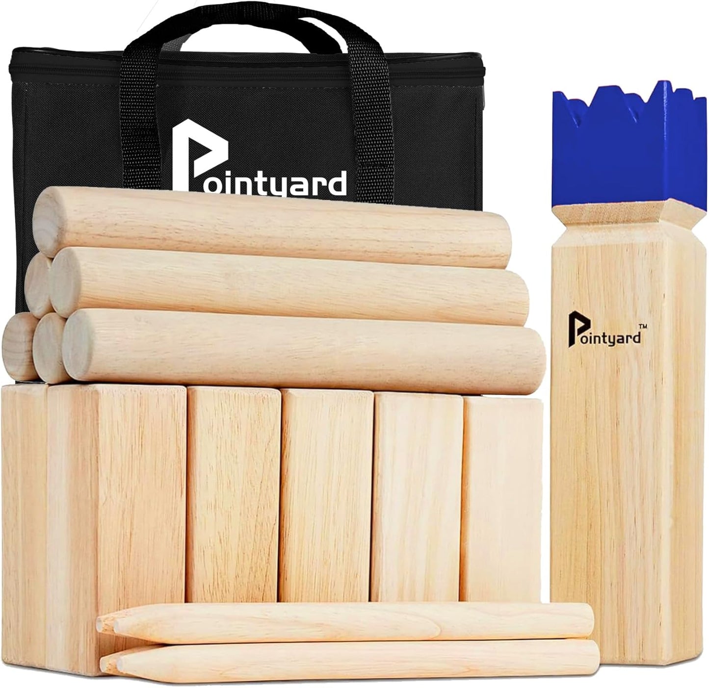 Pointyard Kubb Game Set - Complete Outdoor Lawn Fun for All