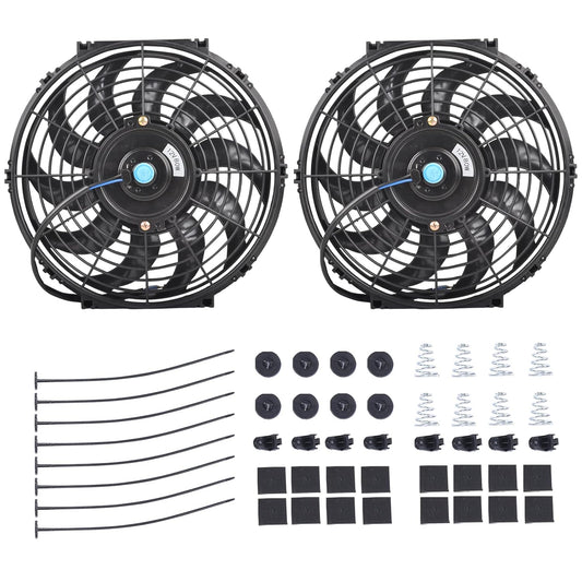 12 Inch Electric Radiator Cooling Fan Assembly Kit for Vehicles