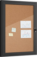 36in x 24in Enclosed Lockable Bulletin Board - Weather Resistant