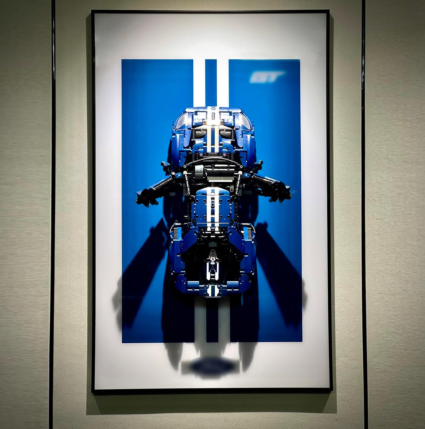 Display Wallboard for LEGO Technic 2022 Ford GT Model Kit