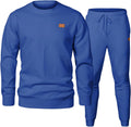 Men's Knit Jacquard Tracksuit Set - Lightweight All-Season Fit JMIERR