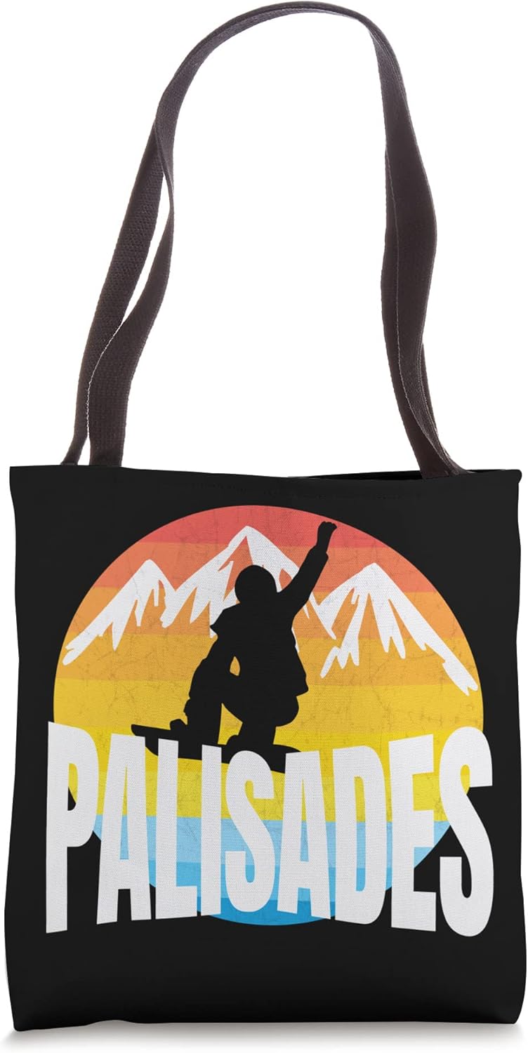 Retro Snowboarder Tote Bag - Palisades Style