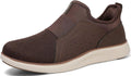 Men Laceless Athletic Walking Shoes - Lightweight Breathable Comfort