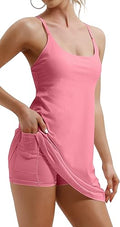 IUGA Women Tennis Dress with Built-in Bras & Shorts for Sports