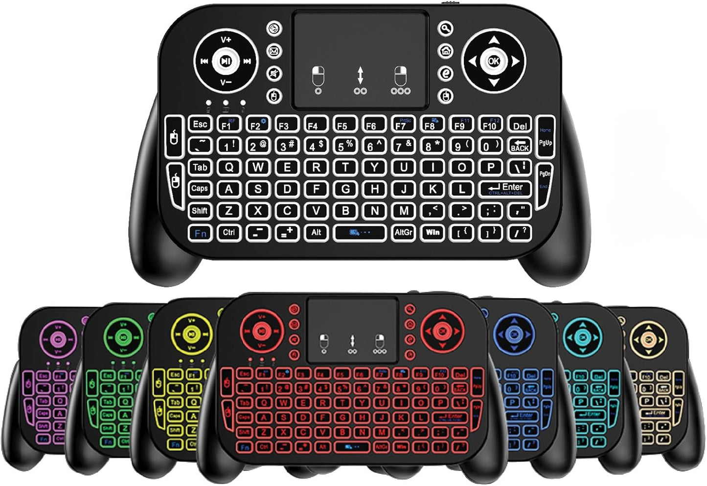 WirelessFinest Backlit Mini Keyboard Touchpad