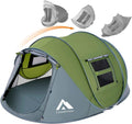 4 Person Pop Up Tent with Vestibule - Instant Waterproof Family Tent