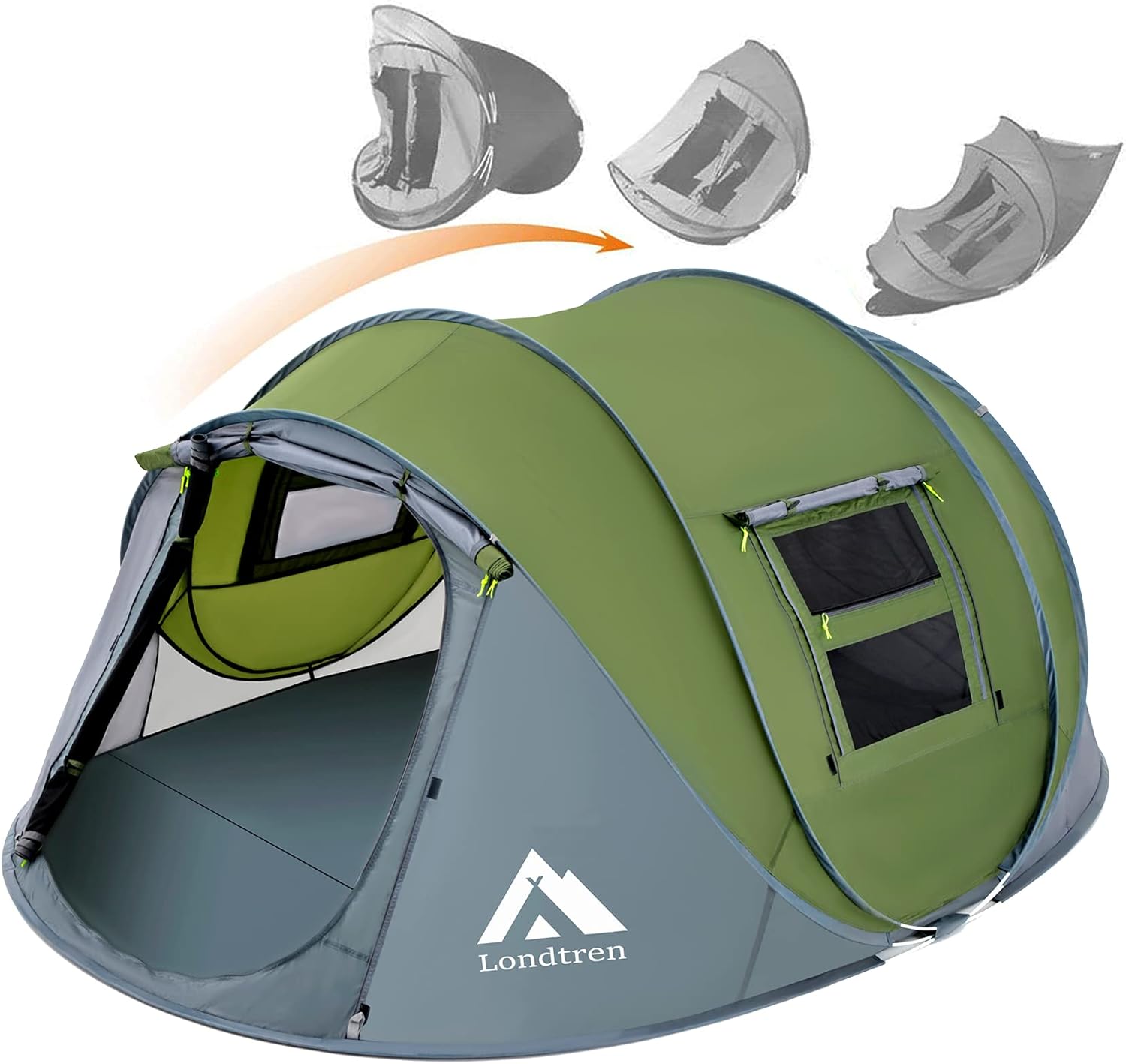 Instant Setup 4 Person Waterproof Tent - Easy, Automatic, Spacious!