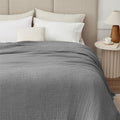 100% Cotton Muslin Blanket Twin XL 66 in x 90 in - Breathable Cooling