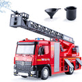 Fire Truck Toy Metal Cab with Lights and Siren - Working Pump