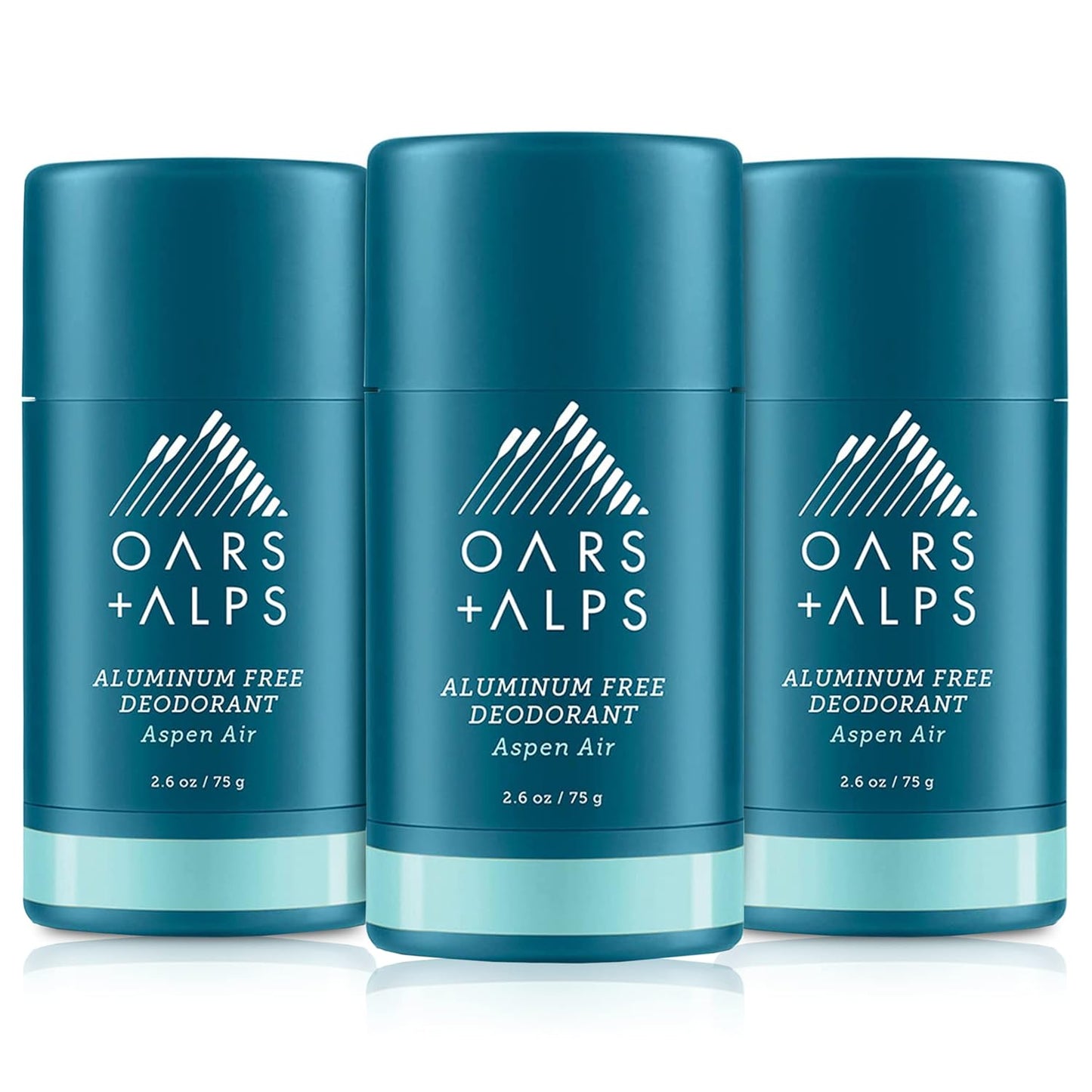 Oars + Alps Aluminum Free Deodorant for Men and Women, 3 Pack