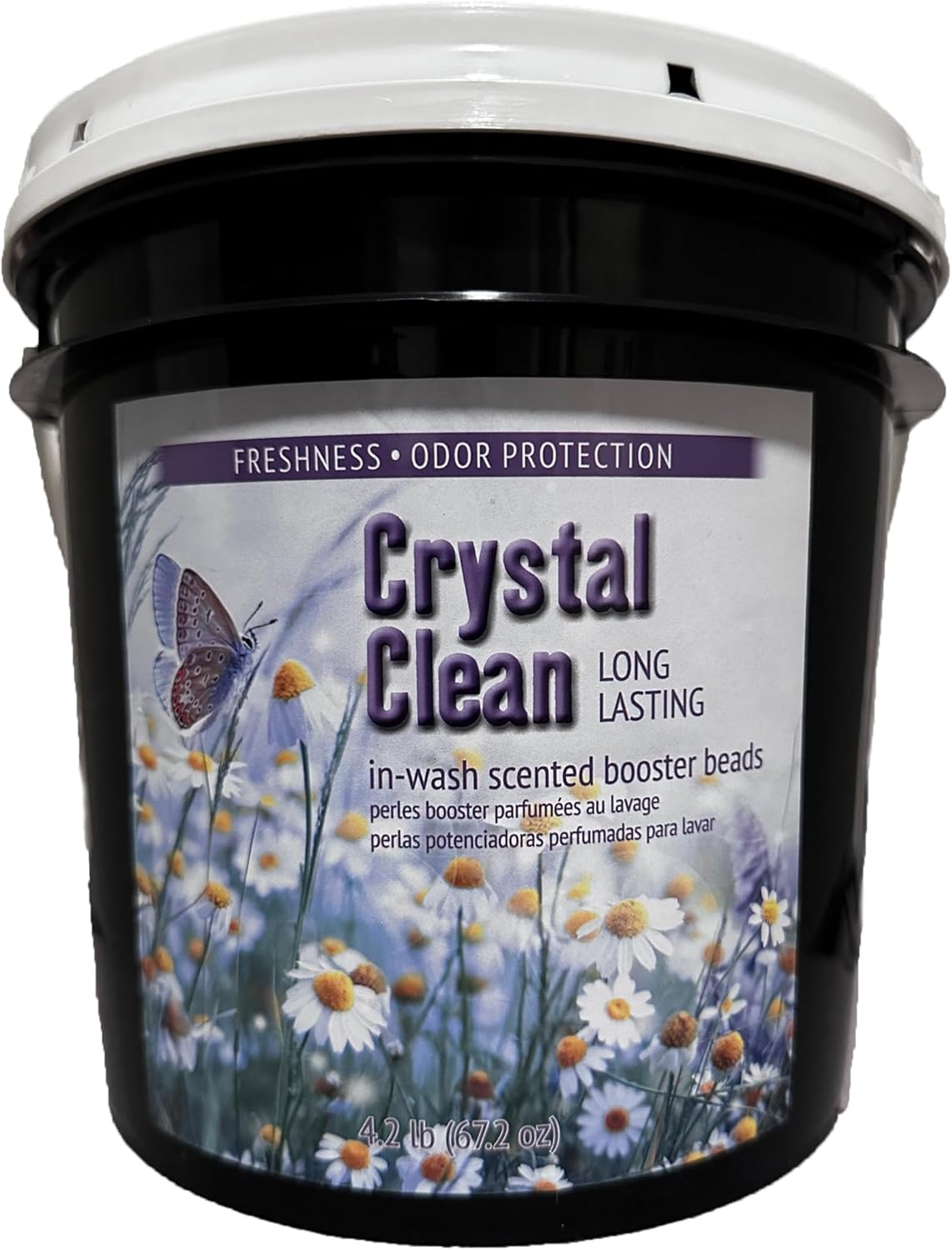 Crystal Clean In-Wash Laundry Scent Booster Beads for Freshness