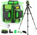 Huepar Laser Level 360 with Tall Tripod - Precise 3x360 Degree