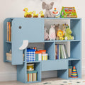 Timy 3-Tier Montessori Elephant Bookshelf with 7 Cubbies - Kids