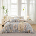 Duvet Cover Set Twin Size Floral Pattern - Ultra Soft 500 TC Cotton