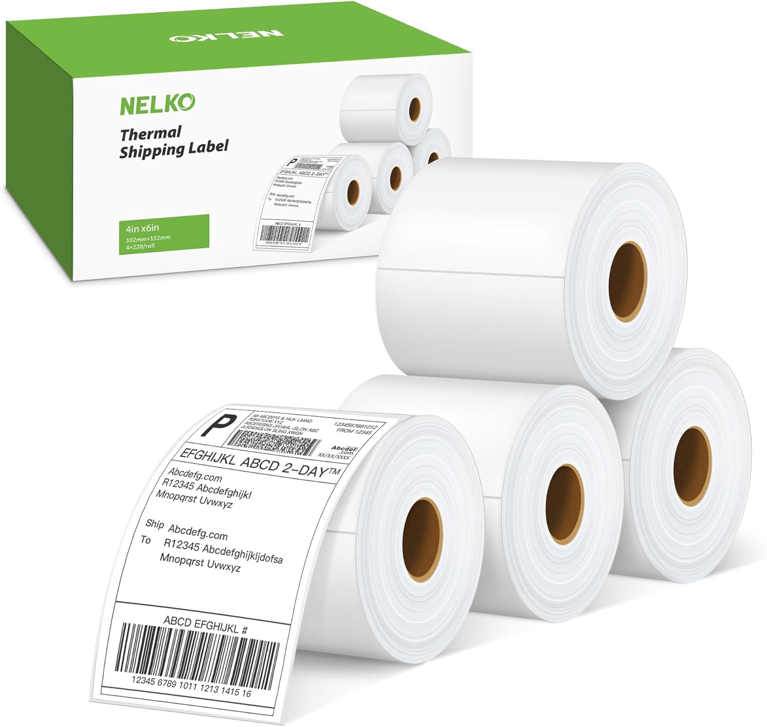 880 Nelko 4x6 Direct Thermal Shipping Labels