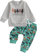 Country-Loving Toddler Set: Cowboy Sweatshirt & Hat Pants