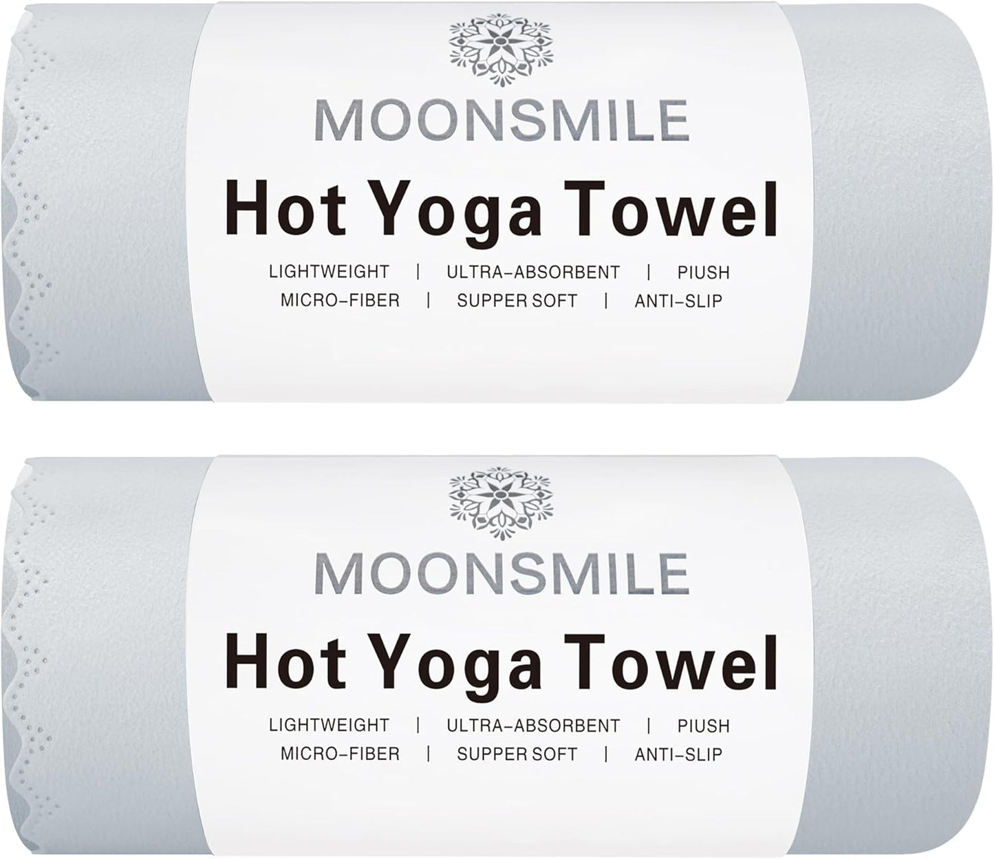 MOONSMILE Quick Dry Yoga Towels - Super-Absorbent Microfiber - Travel Essential!