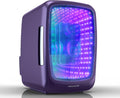 4L Gaming Mini Beverage Refrigerator Purplehaze - Compact LED Cooler