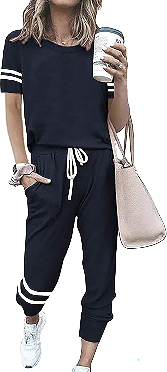 PRETTYGARDEN Women Summer Two Piece Outfits for Casual Wear