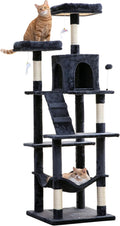MWPO 70.1-Inch Large Cat Tree for Indoor Cats with Hammock
