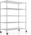 Homdox 5 Tier Heavy Duty Metal Shelves for Versatile Storage
