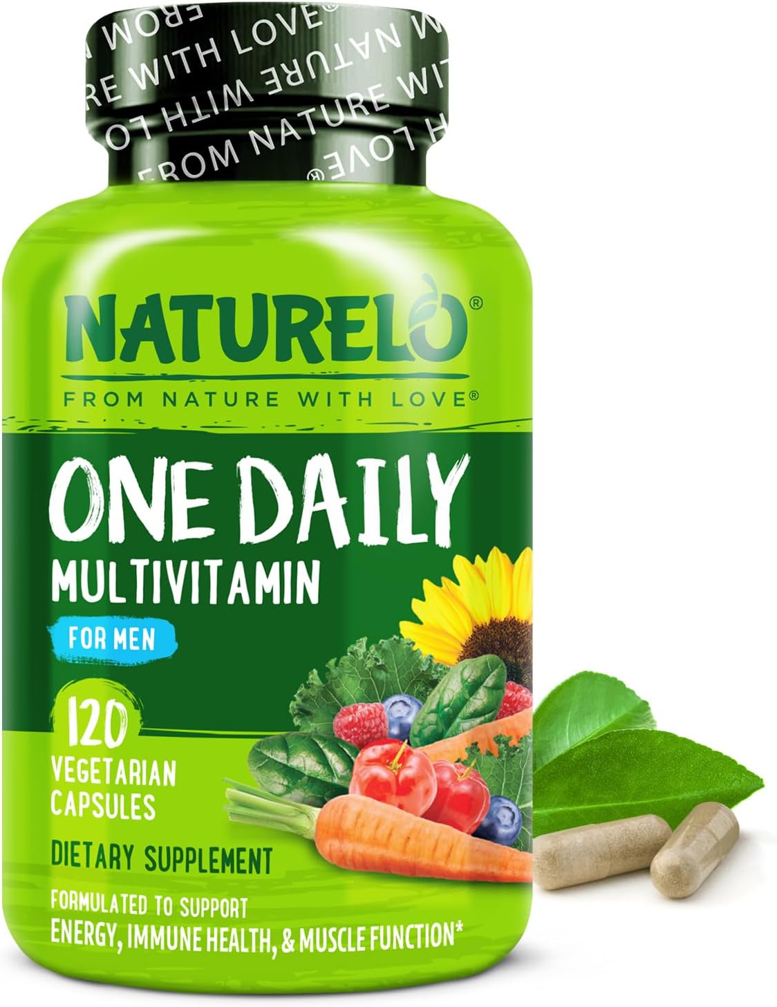 NATURELO One Daily Multivitamin for Men - Boost Energy & Health