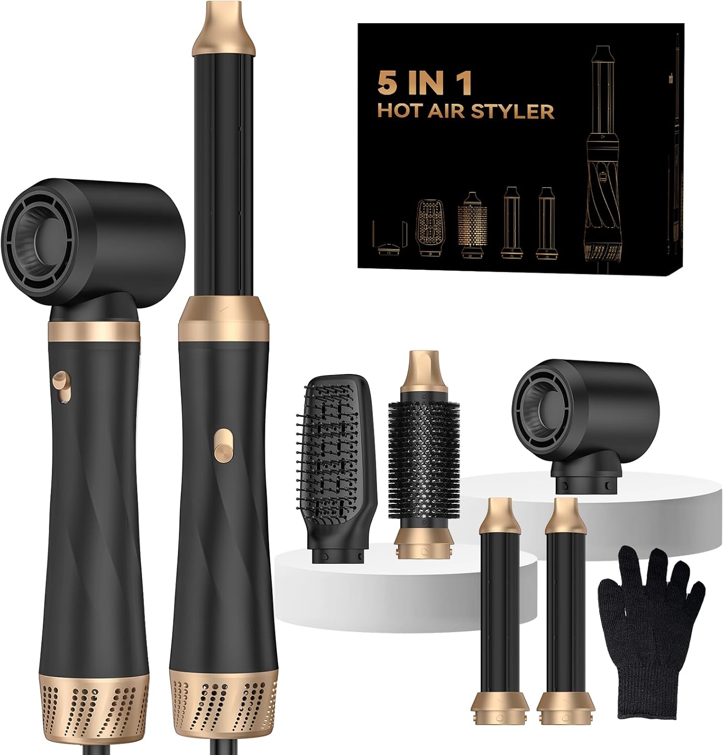 5 in 1 Hair Dryer Brush Set for Curling, Volumizing, and More