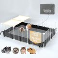 MEEXPAWS Guinea Pig Cages Playpen with Waterproof Liner