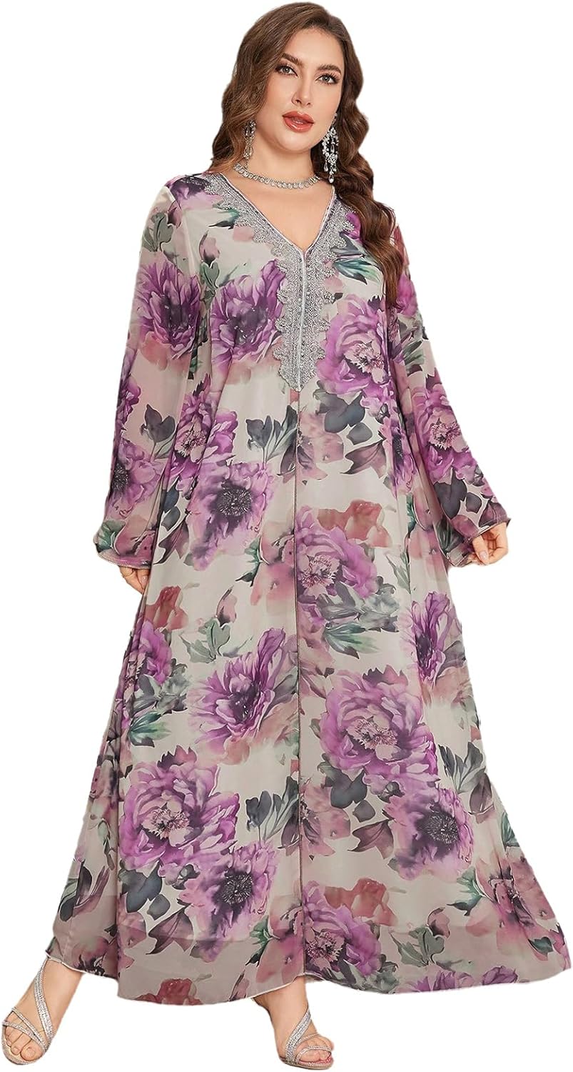 Plus Size Womens Floral Print Maxi Dress for Every Occasion