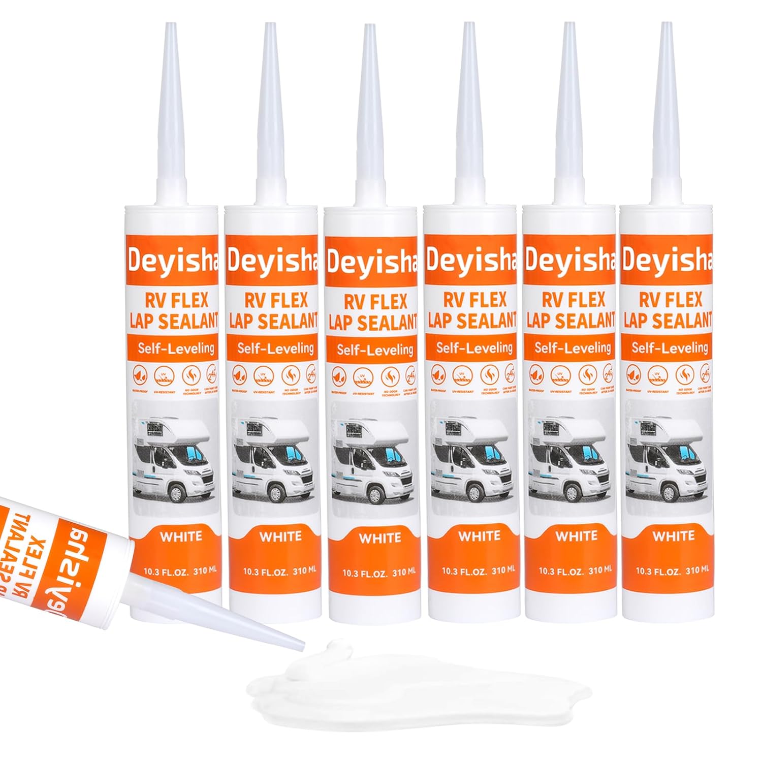 RV Roof Sealant for Maintenance and Repair - Self Leveling White