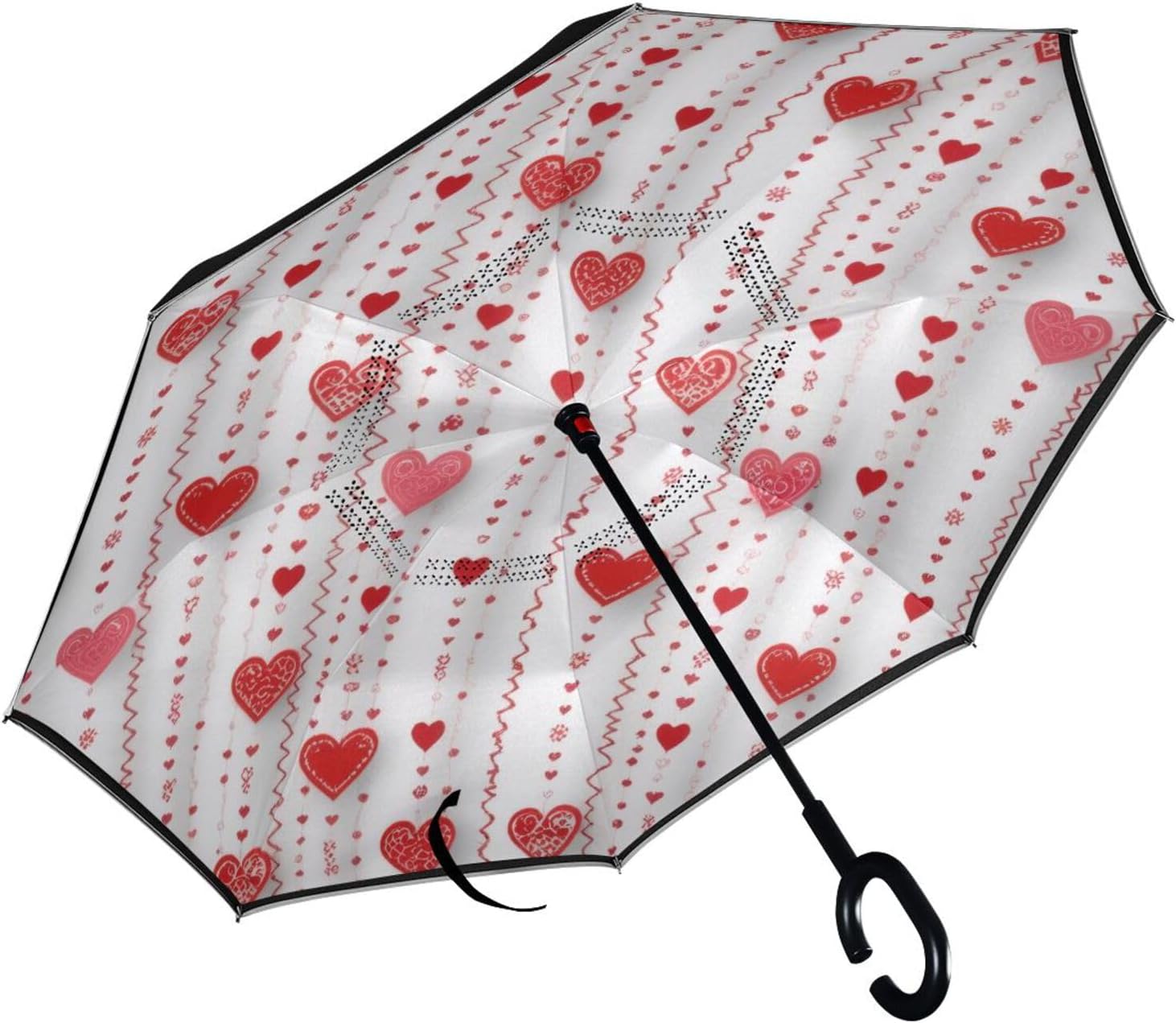 FLildon Romantic Heart Inverted Umbrella
