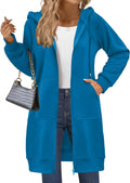 Womens Long Zip Up Hoodie Tunic - Oversized Fleece Jacket 2025