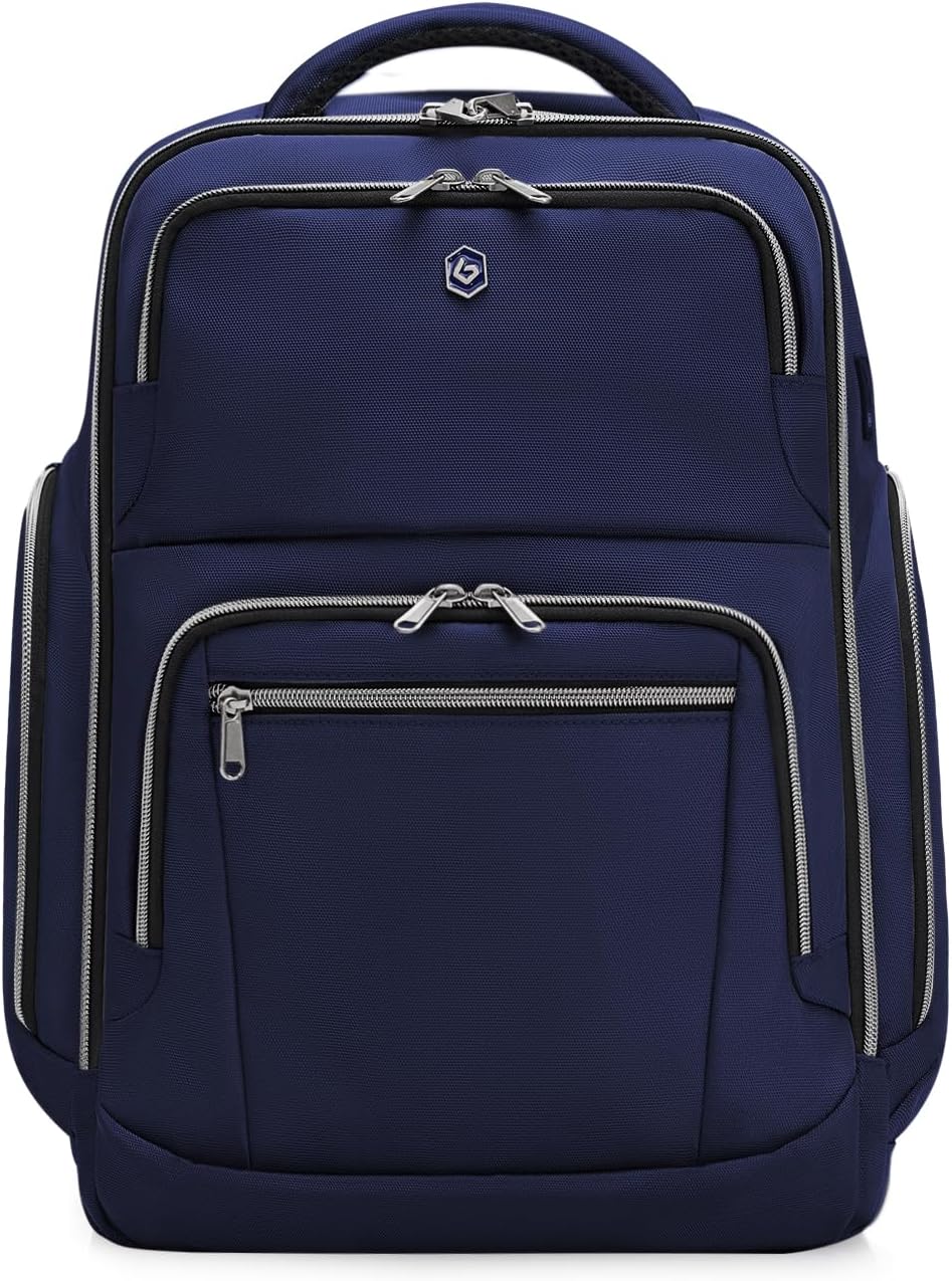 Blue Quartz Laptop Backpack for Men Women with Anti-Theft Design