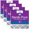 Nordic Pure 20x20x5 MERV 8 Replacement Air Filters - 4 Pack