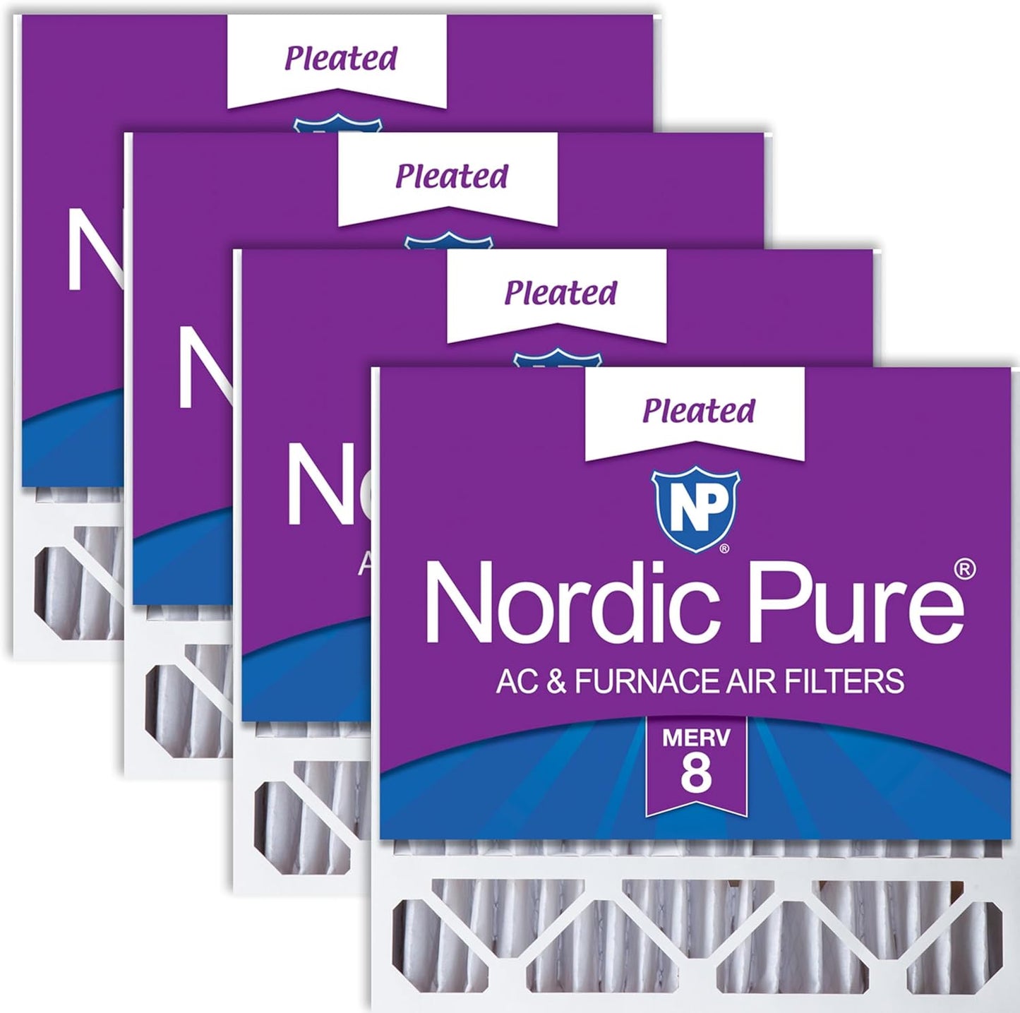 Nordic Pure 20x20x5 MERV 8 Air Filters for Honeywell/Lennox