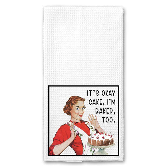 Baked Too Retro Kitchen Towel
