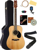 Jasmine S35 Acoustic Guitar Natural Bundle - Complete Starter Kit