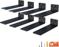 8-Pack 10 Inch Floating Shelf Brackets - Heavy Duty Hidden Mounts