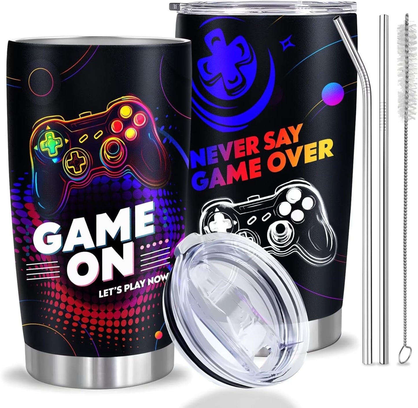 20oz Gamer Stainless Steel Tumbler - Stay Energized!