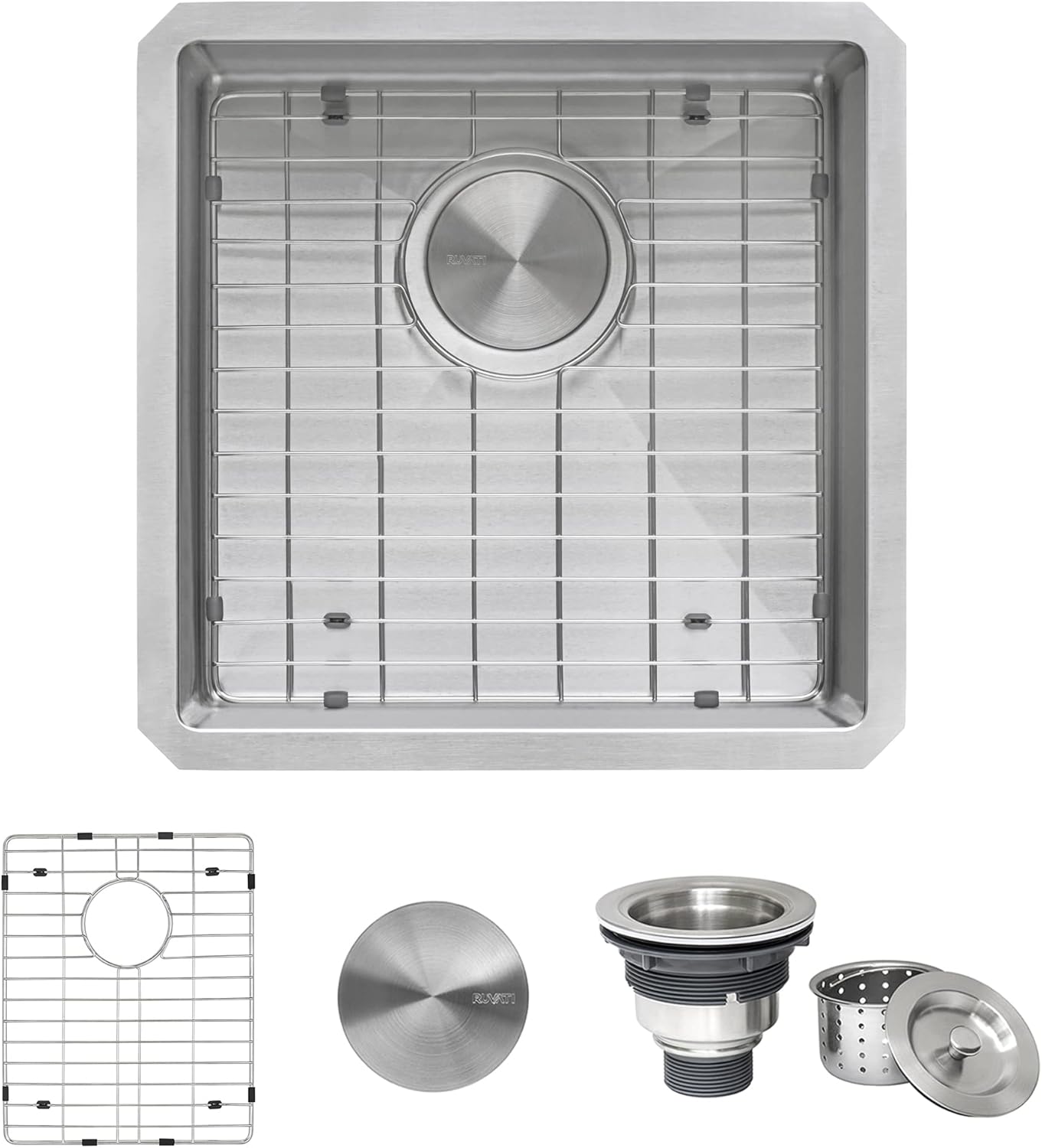 Ruvati 18 inch Undermount Bar Prep Sink with Round Corners