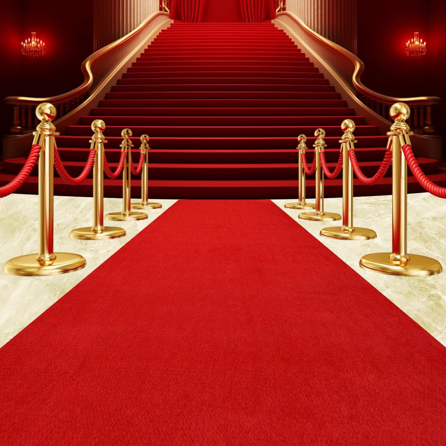 450 GSM Extra Thick Waterproof Red Carpet Runner for Events