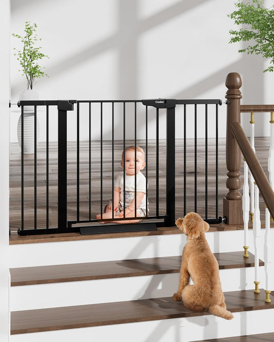 Cumbor Extra Wide Baby Gate for Stairs and Doorways Safety