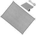 15 ft x 24 ft Gray Sun Shade Sail Straight Edge Canopy - Durable UV