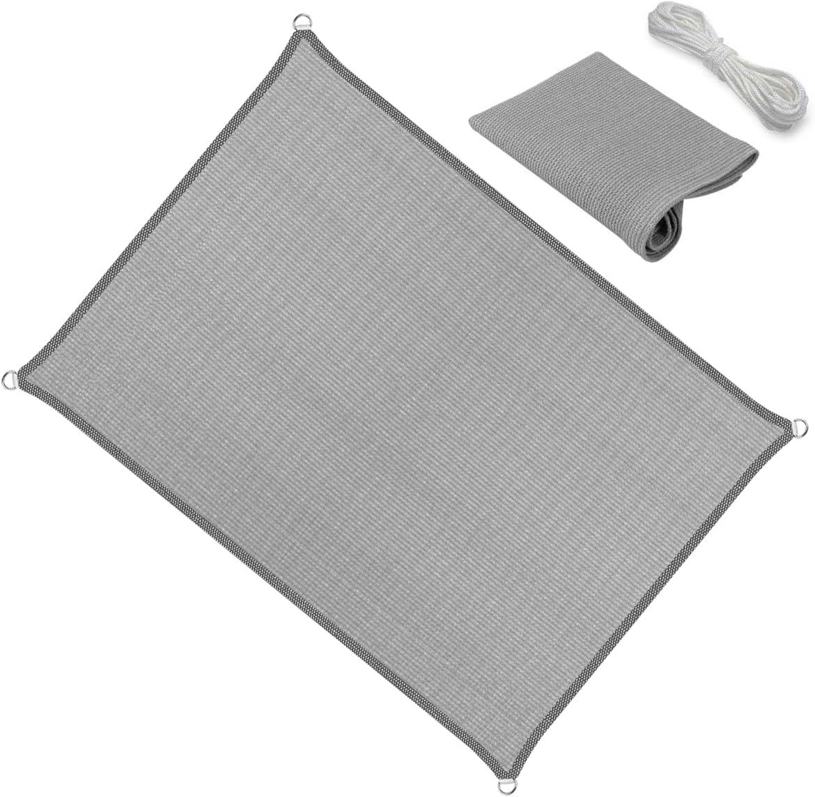 15ft x 24ft Gray Sun Shade Sail Canopy for Outdoor Spaces
