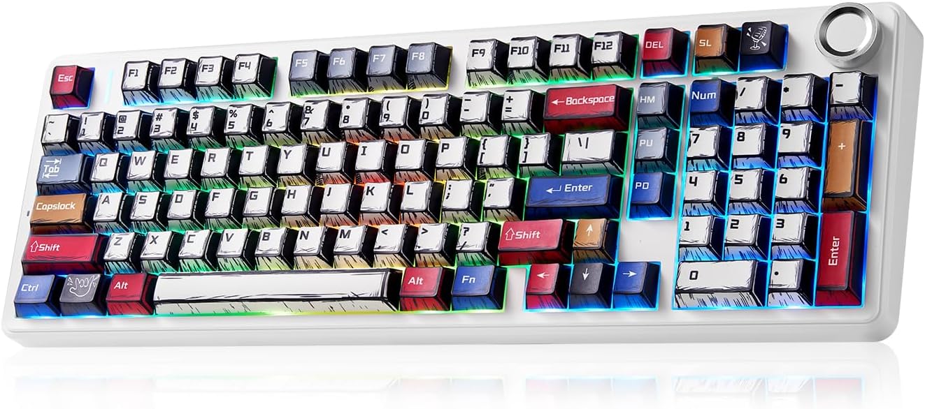 Aula F99 Pro Mechanical Keyboard: Wireless RGB Gaming Keyboard