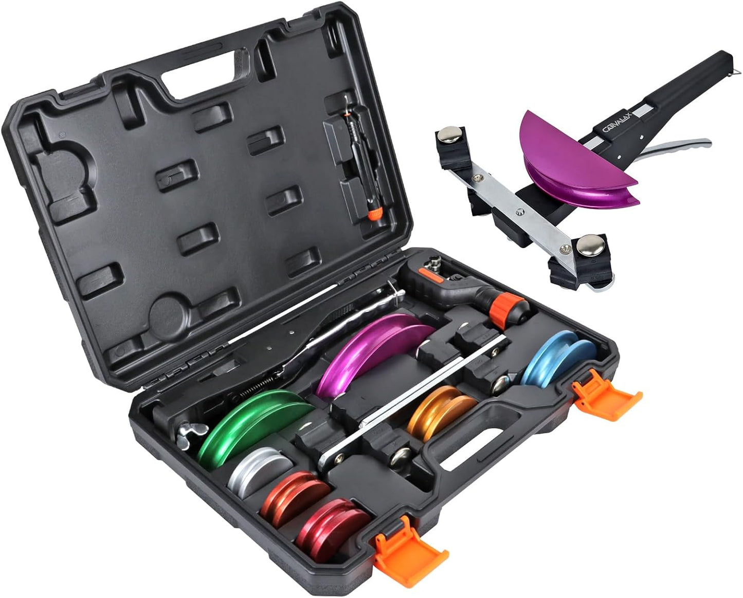 90 Degree Ratcheting Pipe Tube Bender Set for HVAC Applications