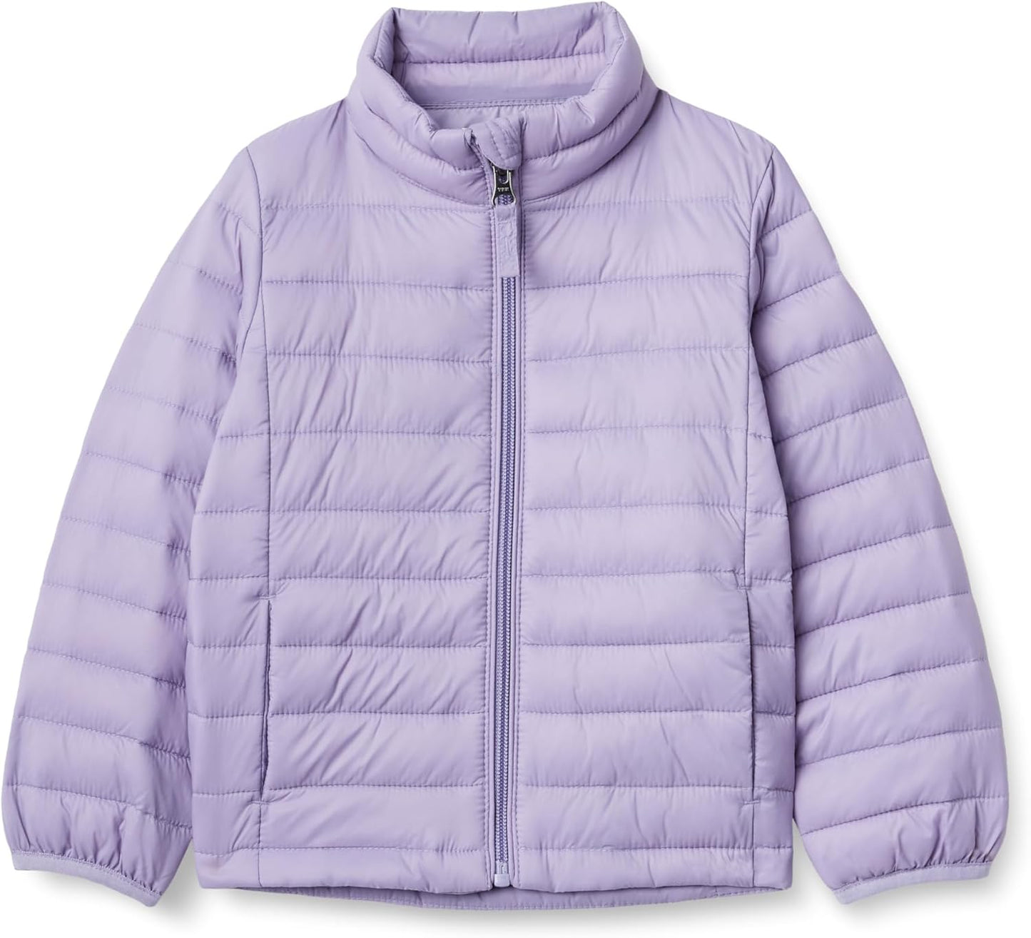 Lightweight Water-Resistant Packable Mock Puffer Jacket for Girls
