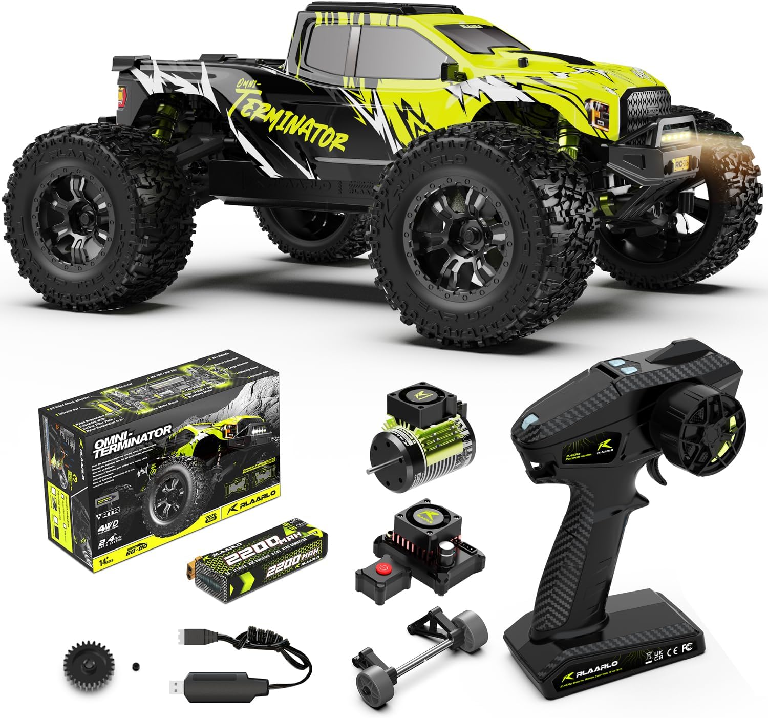 Fast RC Cars for Adults - AMORIL 1/10 RTR Brushless Truck