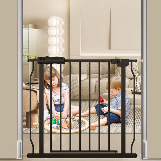 Baby Gate for Stairs 29.13in-33.86in Wide for Kids and Pets