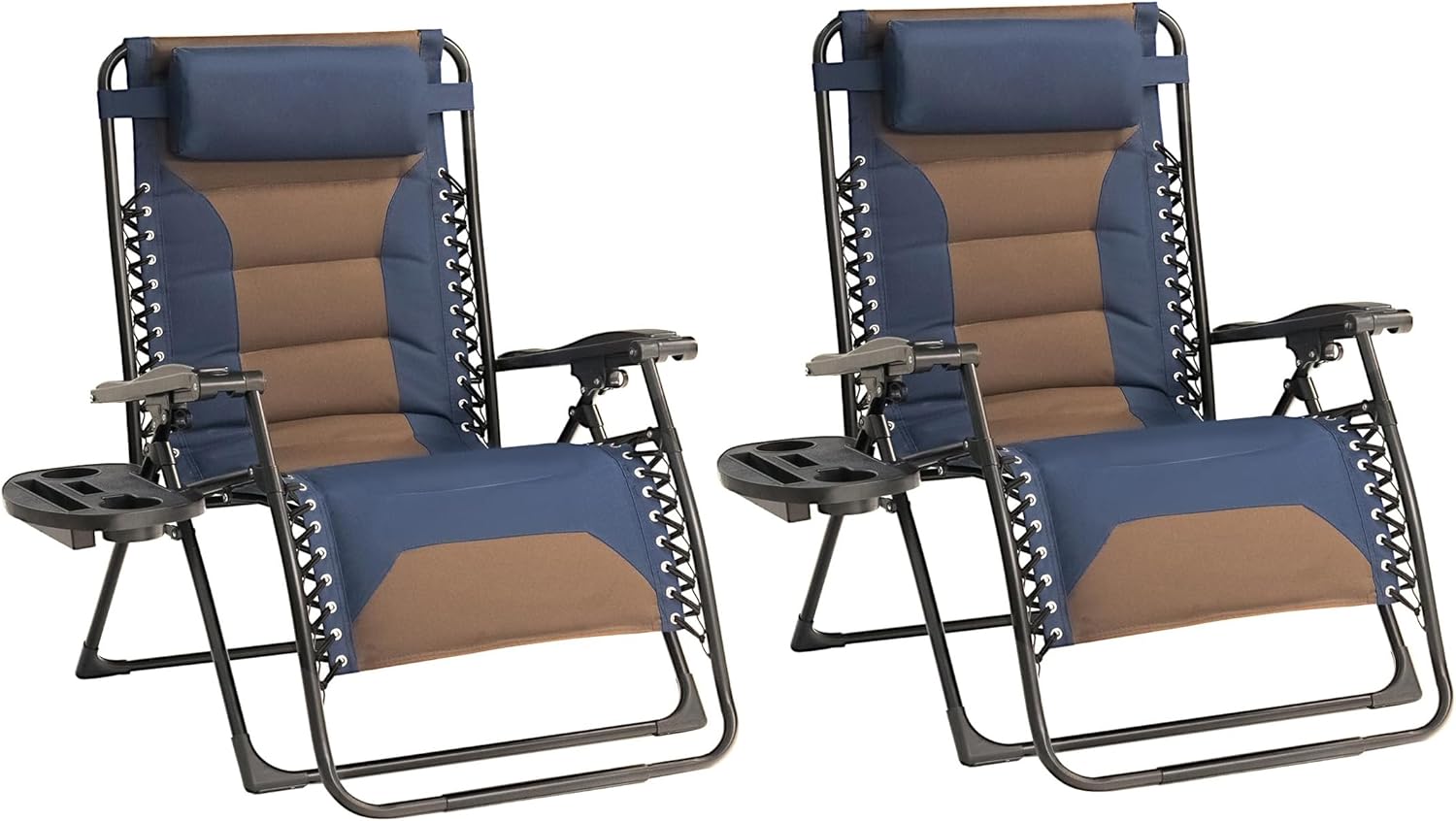 Oversized Padded Recliner Set of 2 for Ultimate Comfort